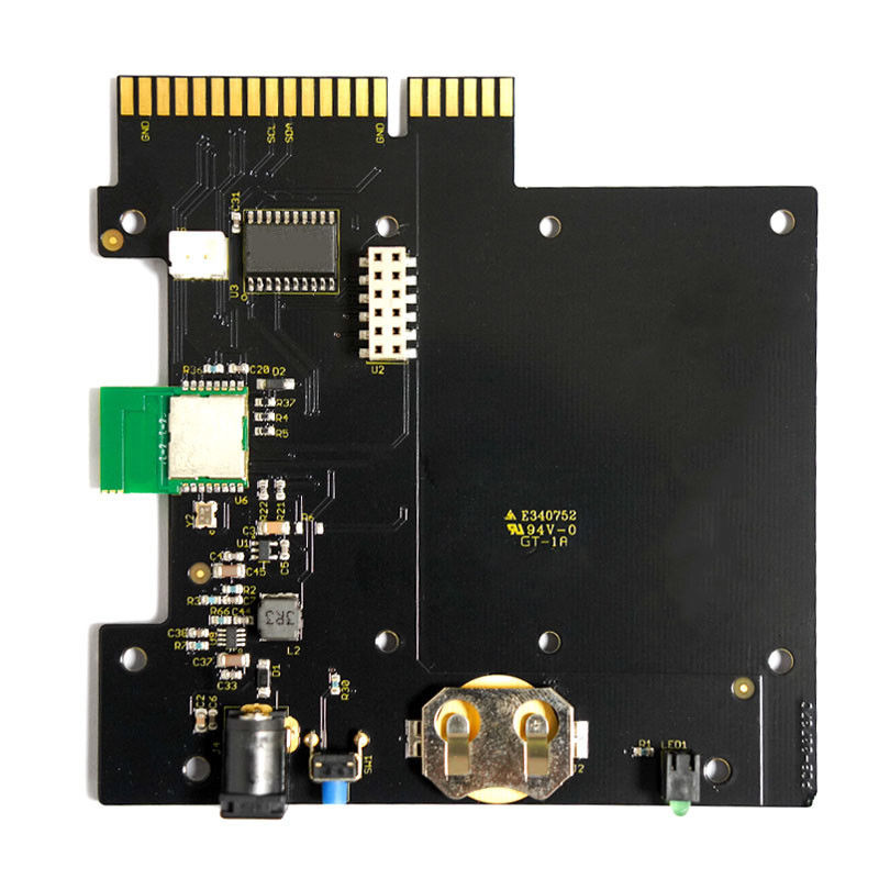 プリント回路板 ローシュコンパイル&UL認定 FR-4 PCBA 溶接マスク色 黒 1オンス銅